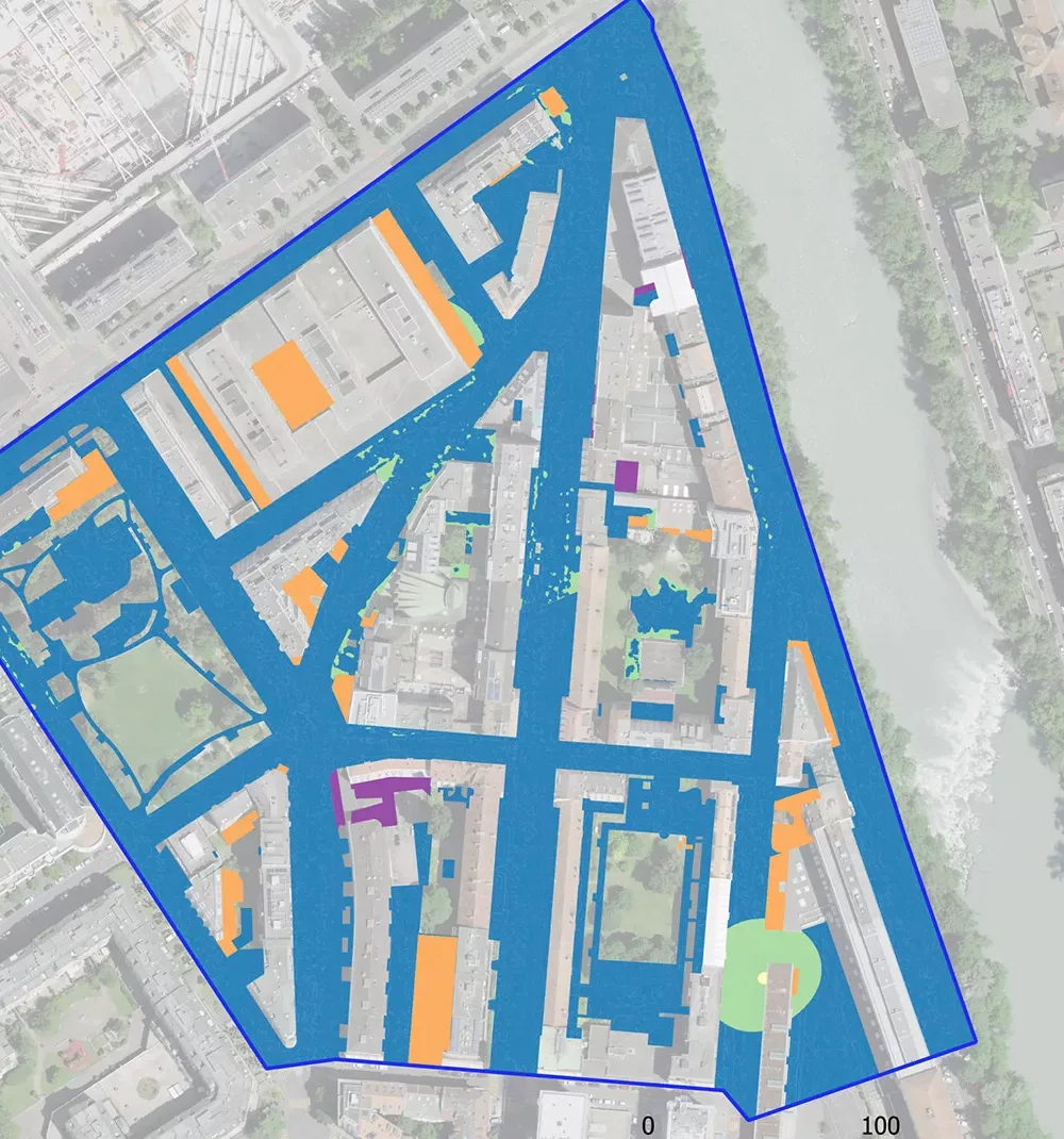carte du potentiel de perméabilisation